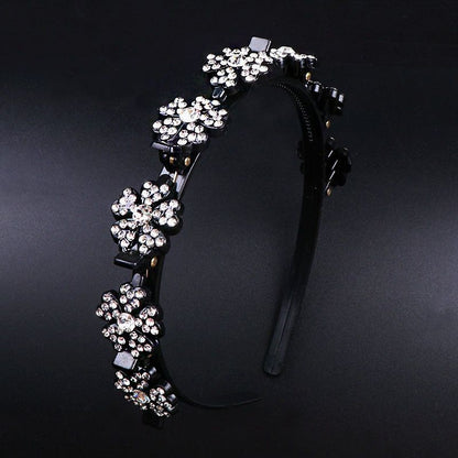 Snowflake rhinestone broken hair headband