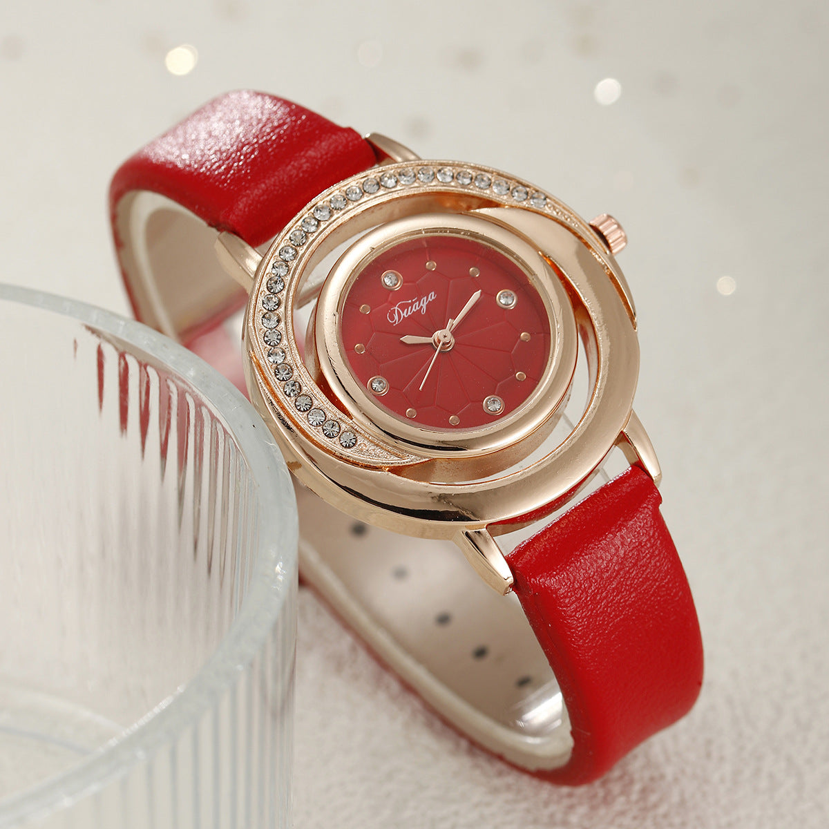 Quartz Watch Pearl Butterfly Jewelry Set