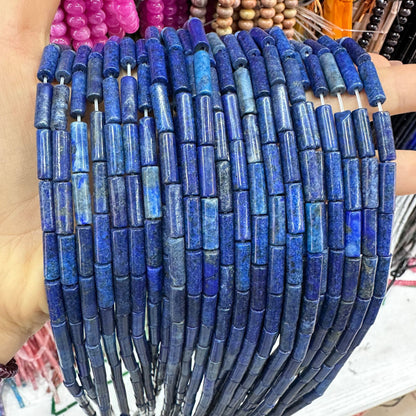 4*13MM natural stone crystal cylindrical spacer beads