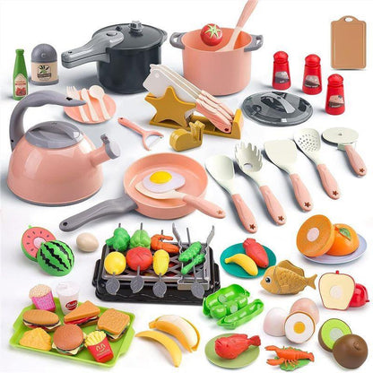 Cocina de simulación para bebé, olla arrocera eléctrica grande con sonido y luz, juego de juguete para juego de imitación 