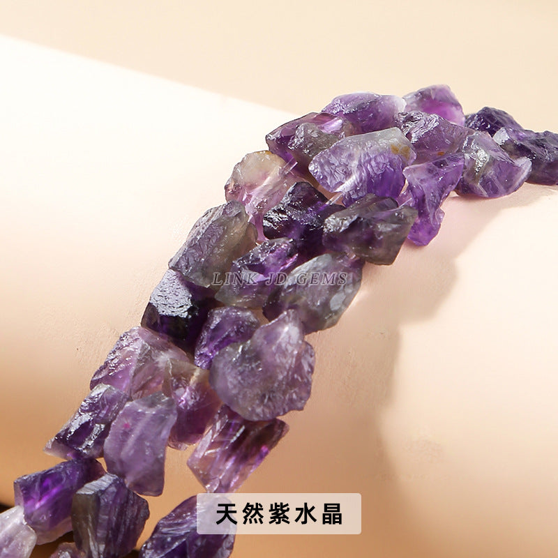 8-13Mm crystal straight hole rough stone loose beads