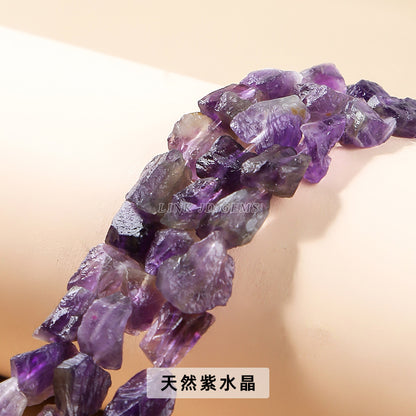 8-13Mm crystal straight hole rough stone loose beads