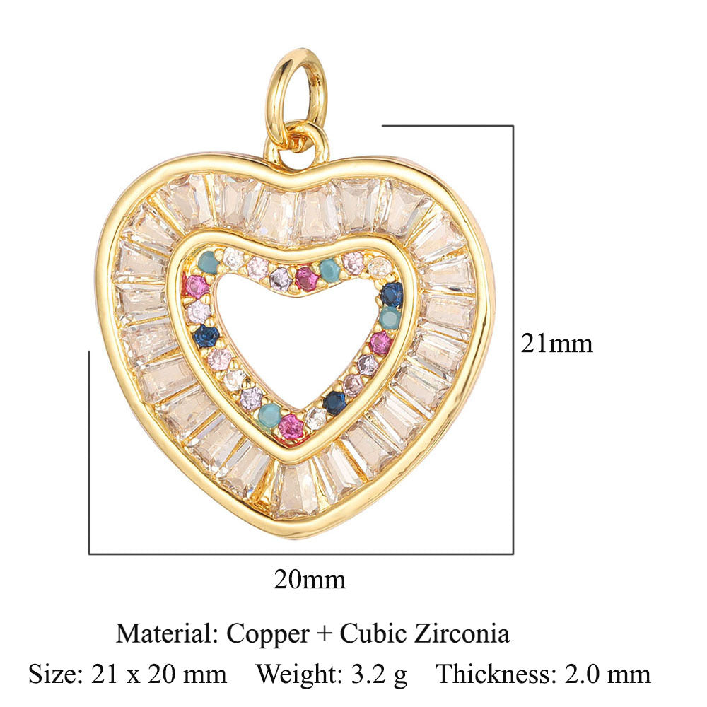 Copper zircon DIY jewelry accessories ins wind butterfly