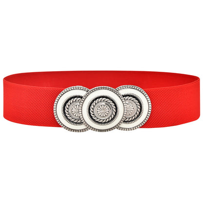 red Black Waist Seal Ladies Fashion