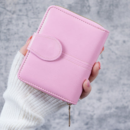 Buckle coin bag women's small wallet