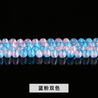 Two-color mixed-color opal round beads loose beads