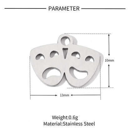 20 pcs/pack Clover hand key Titanium steel DIY pendant