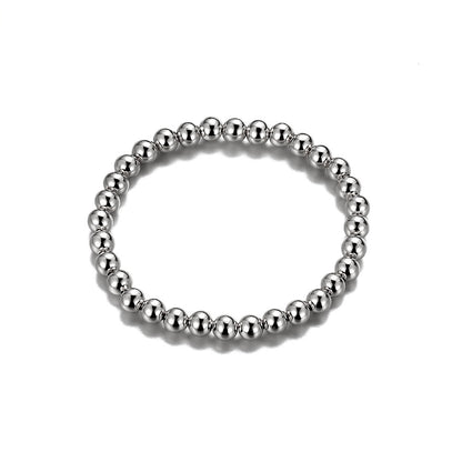 Pulsera elástica de metal simple al por mayor 