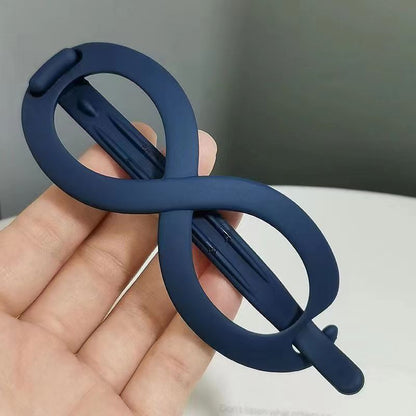 Pinza para el pelo mate en forma de 8 