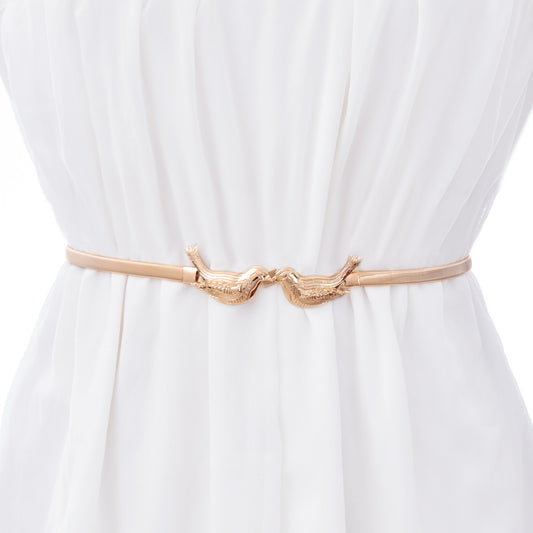 Fashion Metal Elastic Elastic Belt Waist Chain