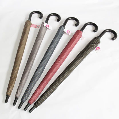 Striped Golf Umbrella Automatic Windproof Umbrella