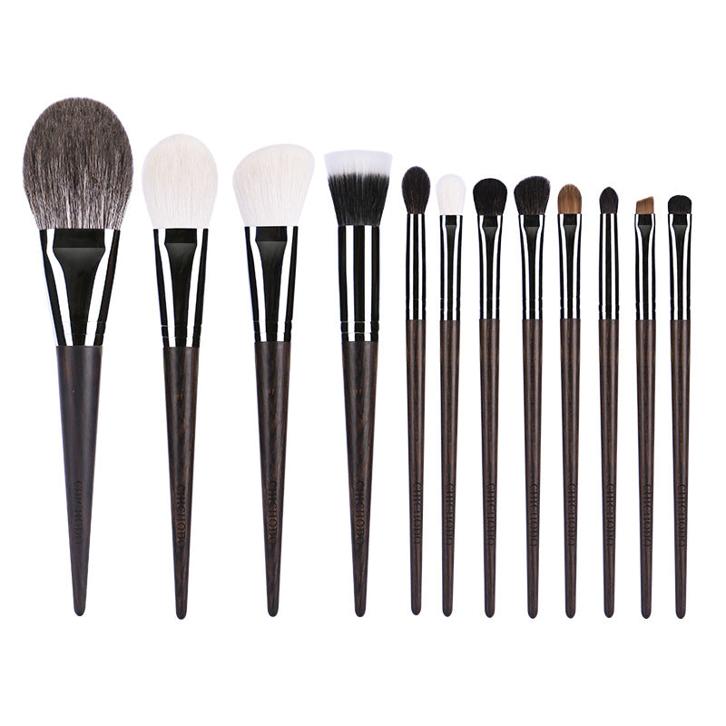 Ebony 12-Piece Makeup Brush Set