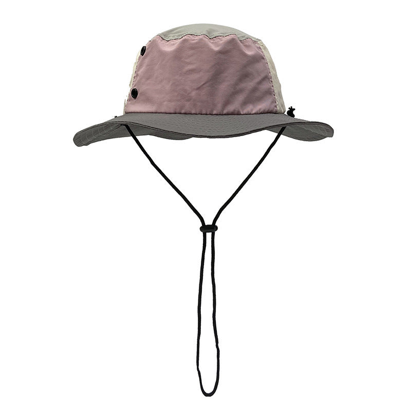 Color-Block Quick-Dry Fisherman Hat Summer