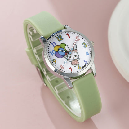 Children's Silicone Watch Hairpin Bracelet Set