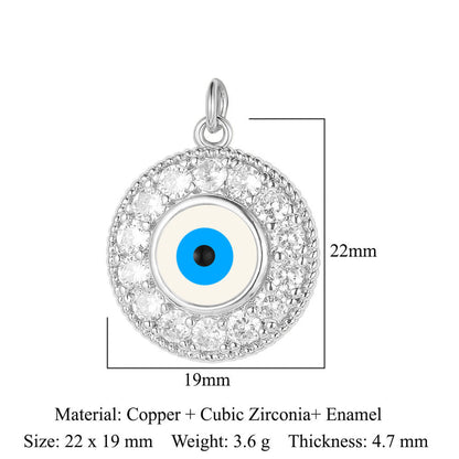 3 pcs/pack butterfly copper zircon angel pendant.