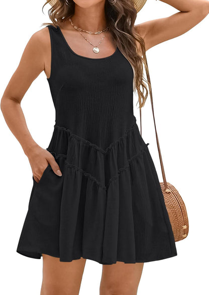 U-neck V-shaped lace dress