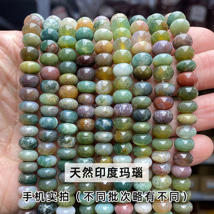 8 * 4 Natural Indian Agate Abacus Beads