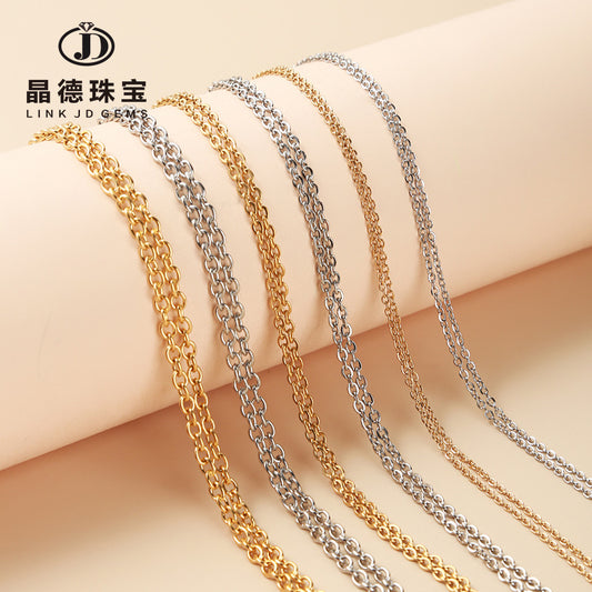 O-chain black braided wax rope