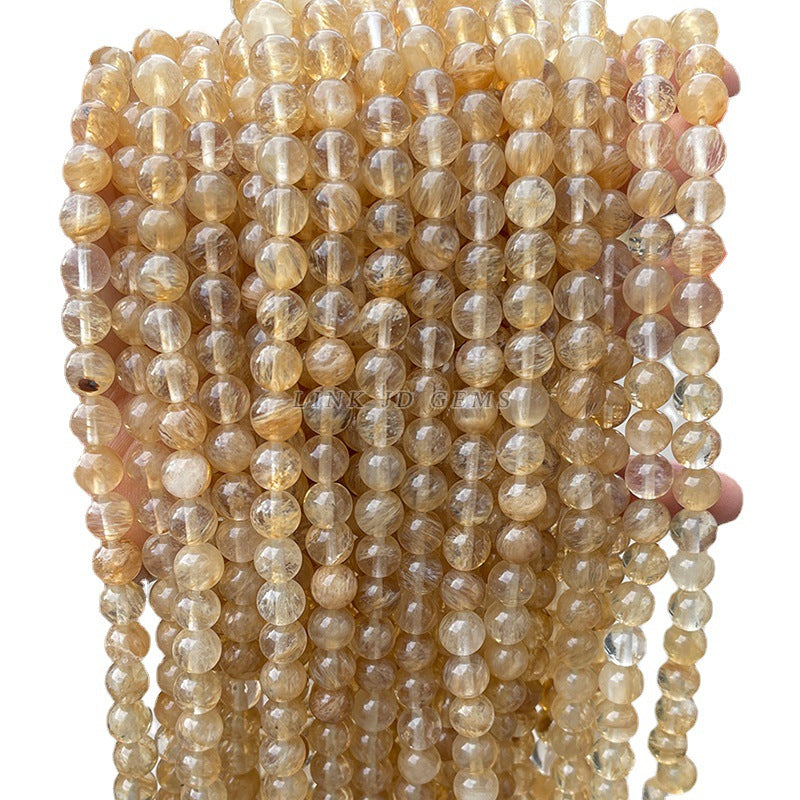 Synthetic coffee watermelon crystal beads