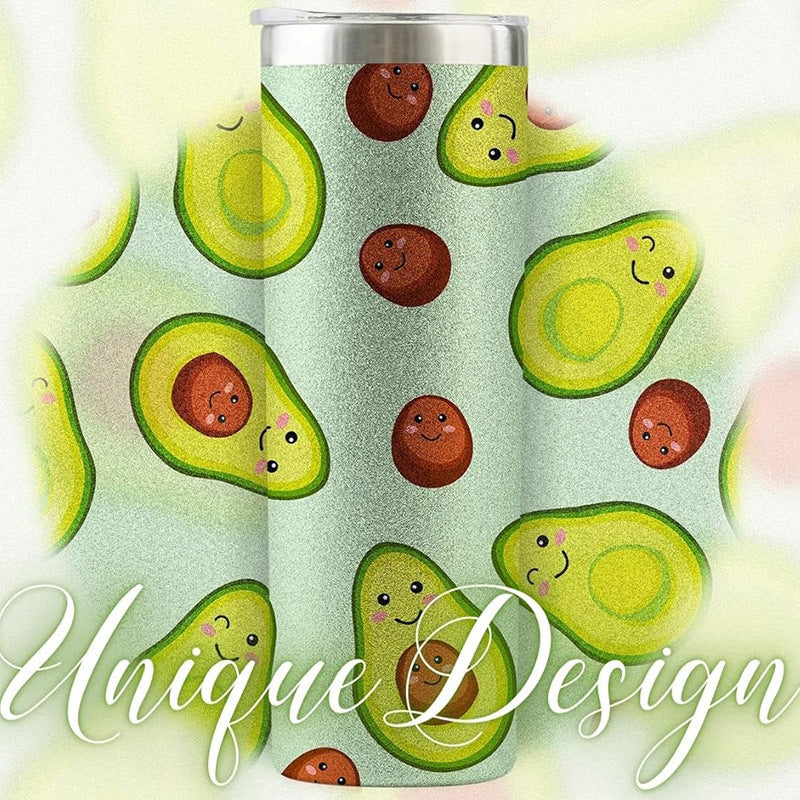 Can make patterned avocado 20oz straight cup