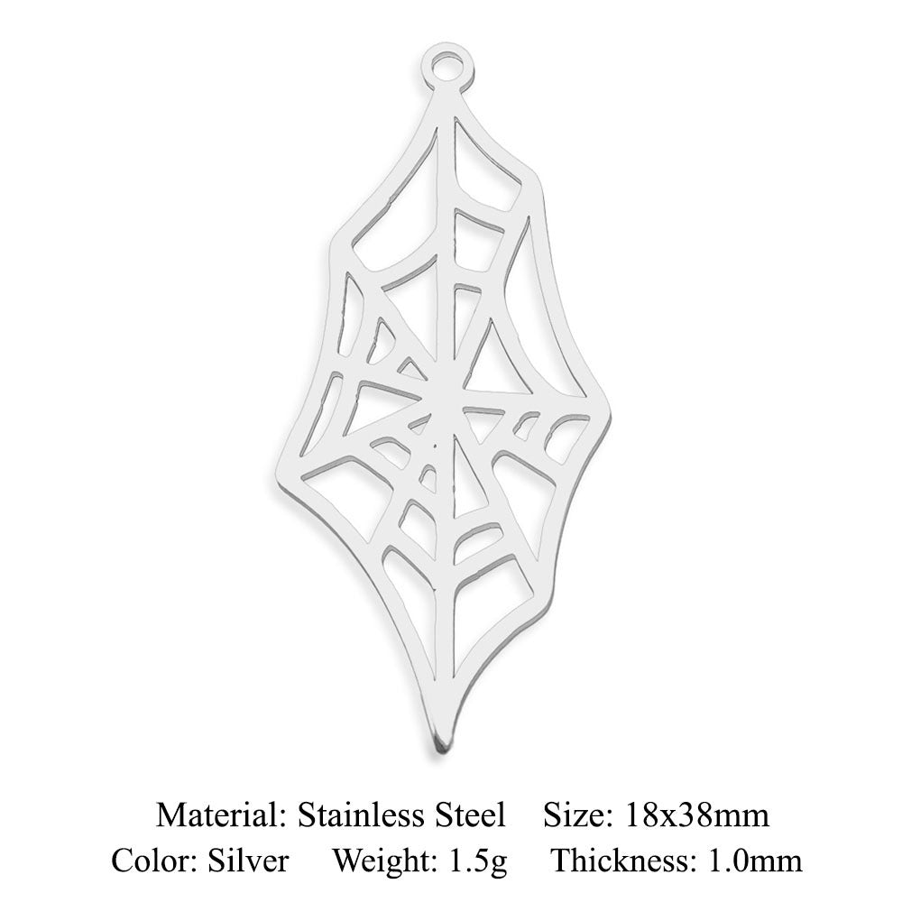 5 pcs/bag Ghost Skull Titanium Steel Pendant