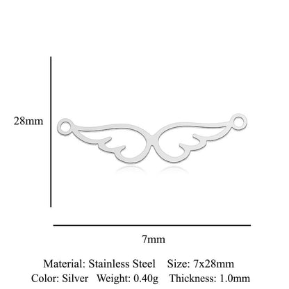 5 pcs/titanium-covered steel pendant map tree of life connection accessories