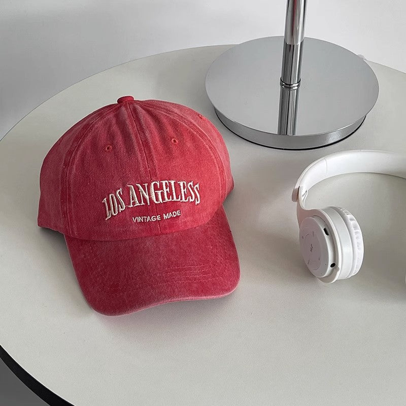 Gorra de béisbol gris retro 