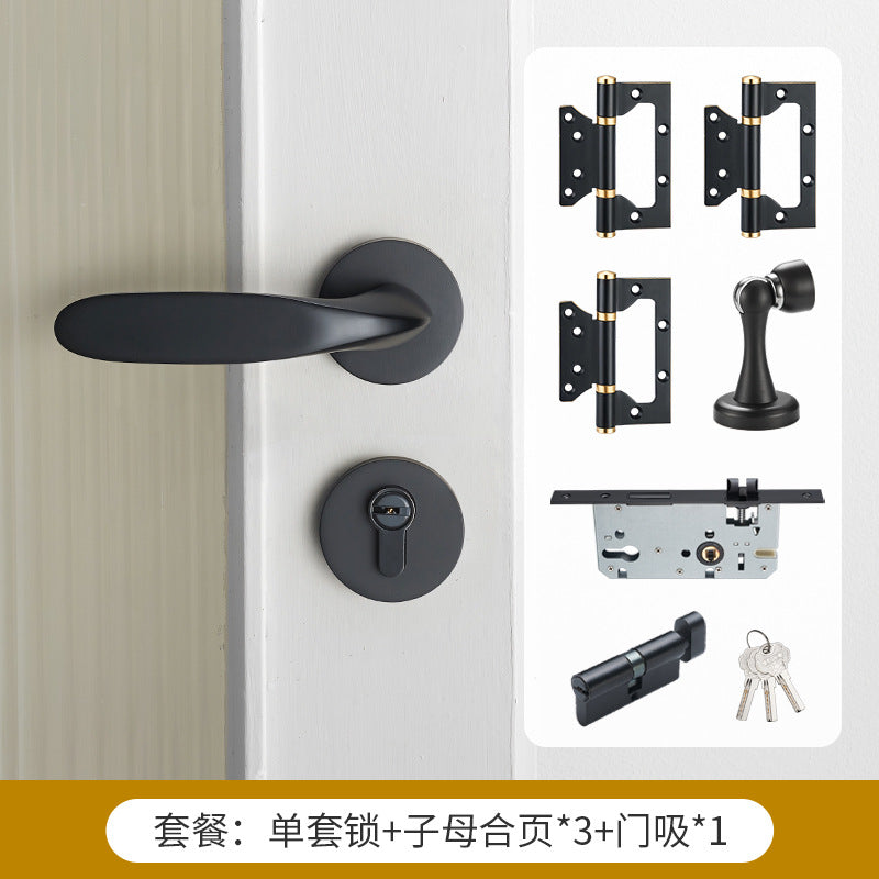 Door lock Brass gold door handle