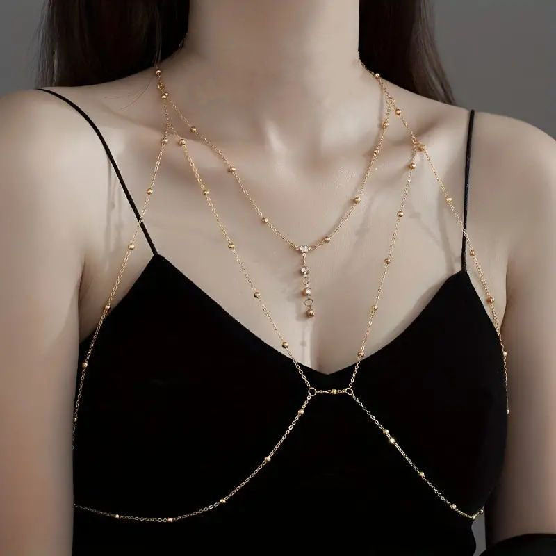 Zircon Fringe Body Chain