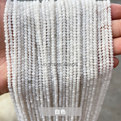 2 * 3Mm colorful chalcedony abacus beads loose beads