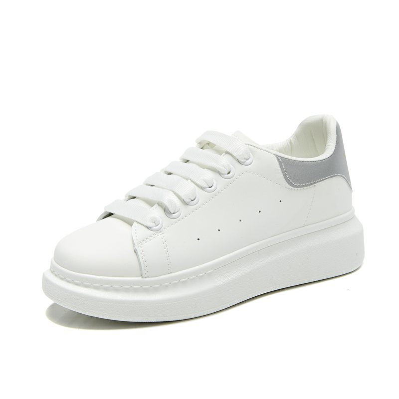 Thick-soled white shoes for men and women casual sports shoes