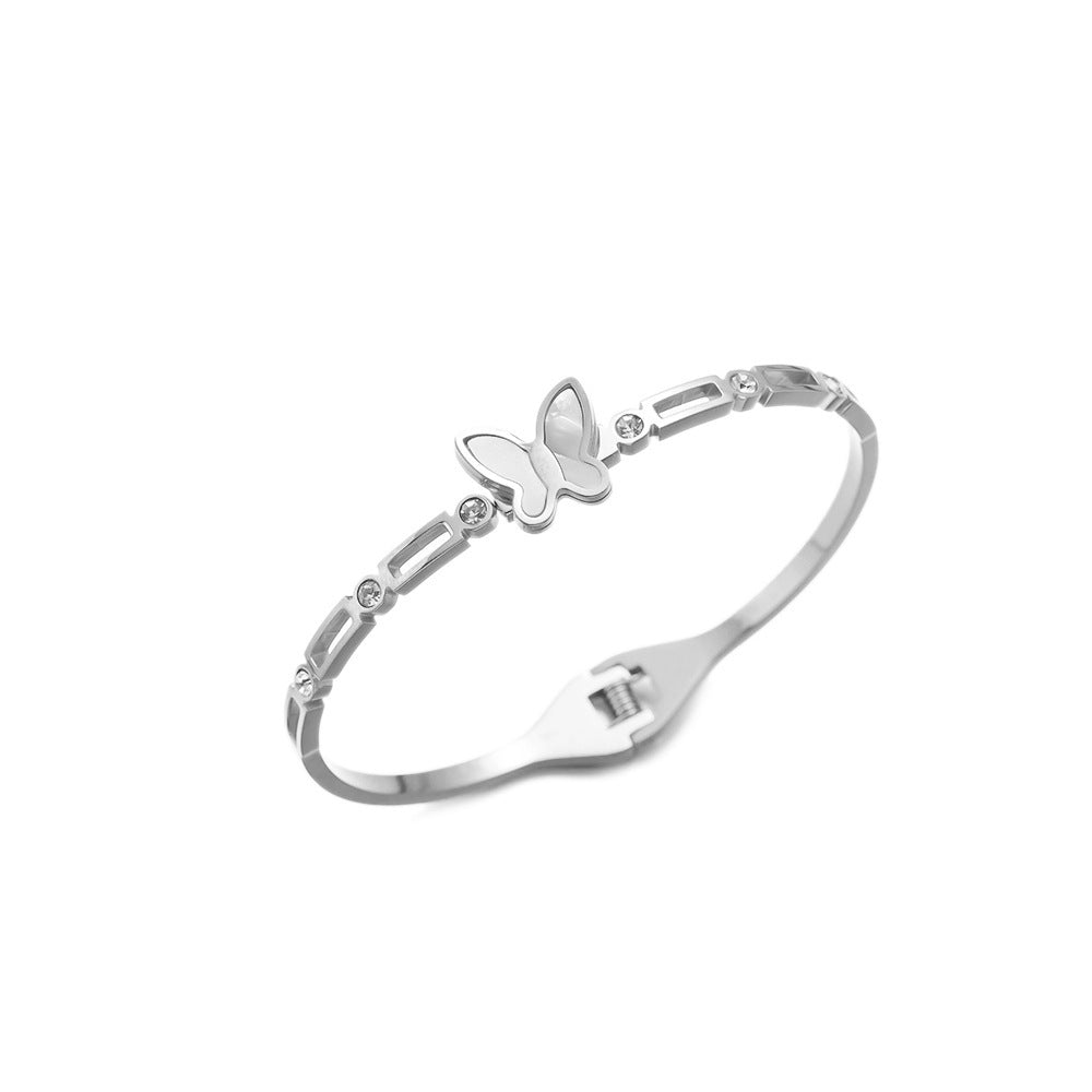 Non-Fading Titanium Steel Minimalist INS-Style Bracelet