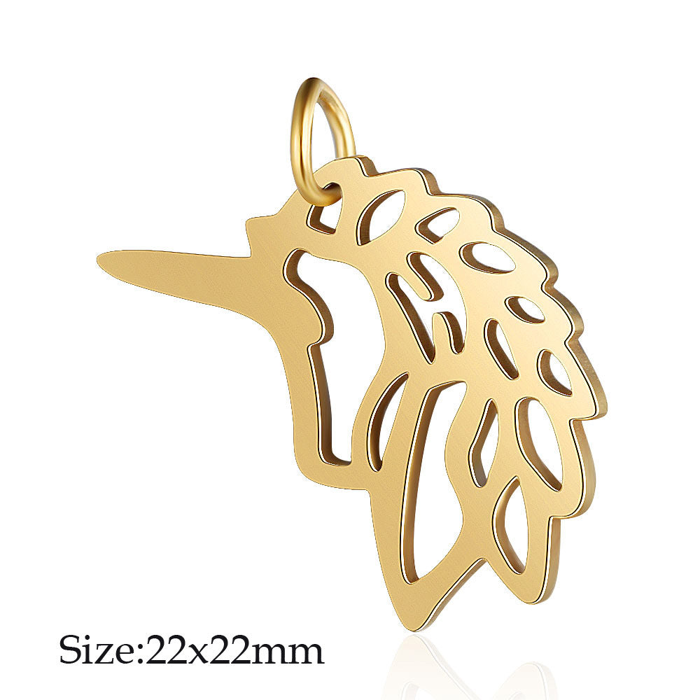 5 pcs/titanium steel jewelry connecting accessories pendant