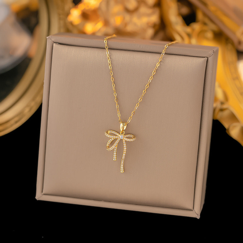 Titanium Steel Copper Pendant Necklace