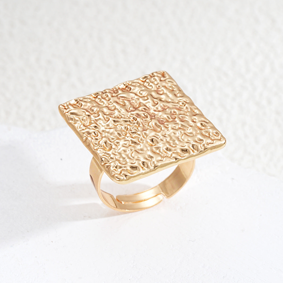 Geometric Metal Adjustable Ring