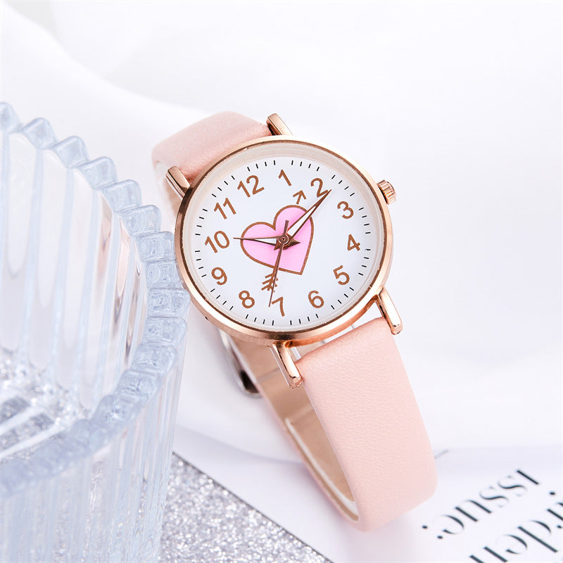 Cute arrow through the heart quartz watch wholesale