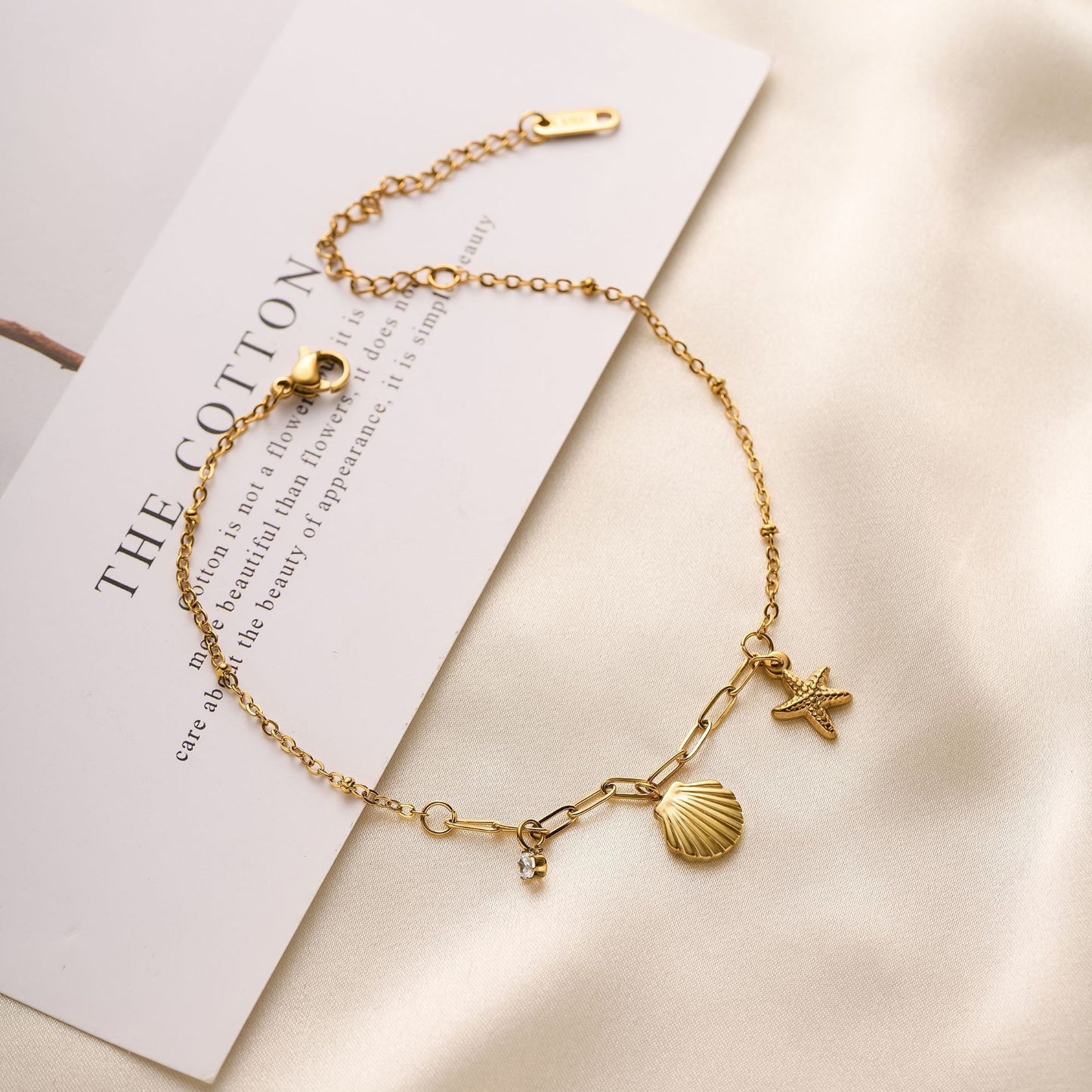 Titanium Steel Starfish Anklet