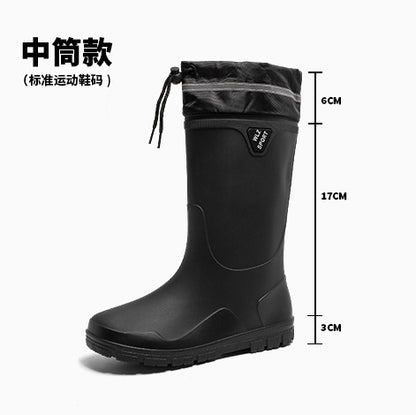Rain shoes men's non-slip, wear-resistant and waterproof