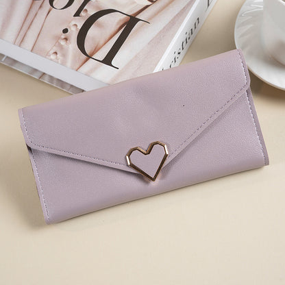 Solid color love hardware wallet multi-card position