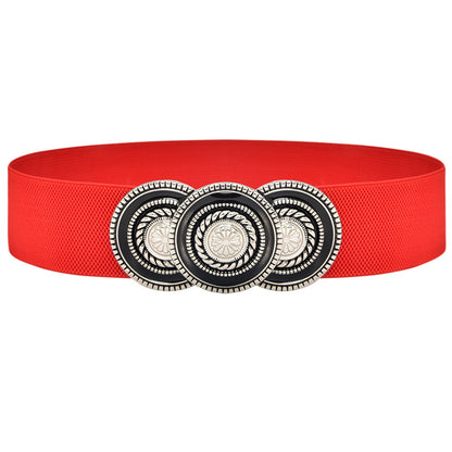 red Black Waist Seal Ladies Fashion