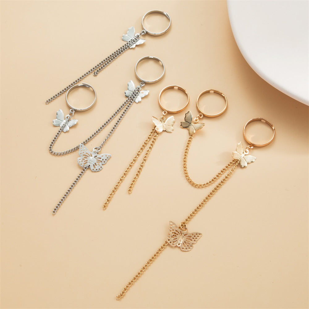 Butterfly chain combination ring opening adjustable