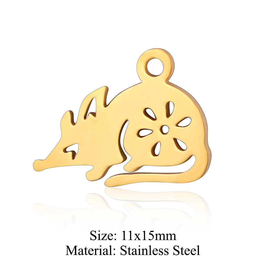 5 pcs/titanium steel pendant Seagull Mouse Koala Panda