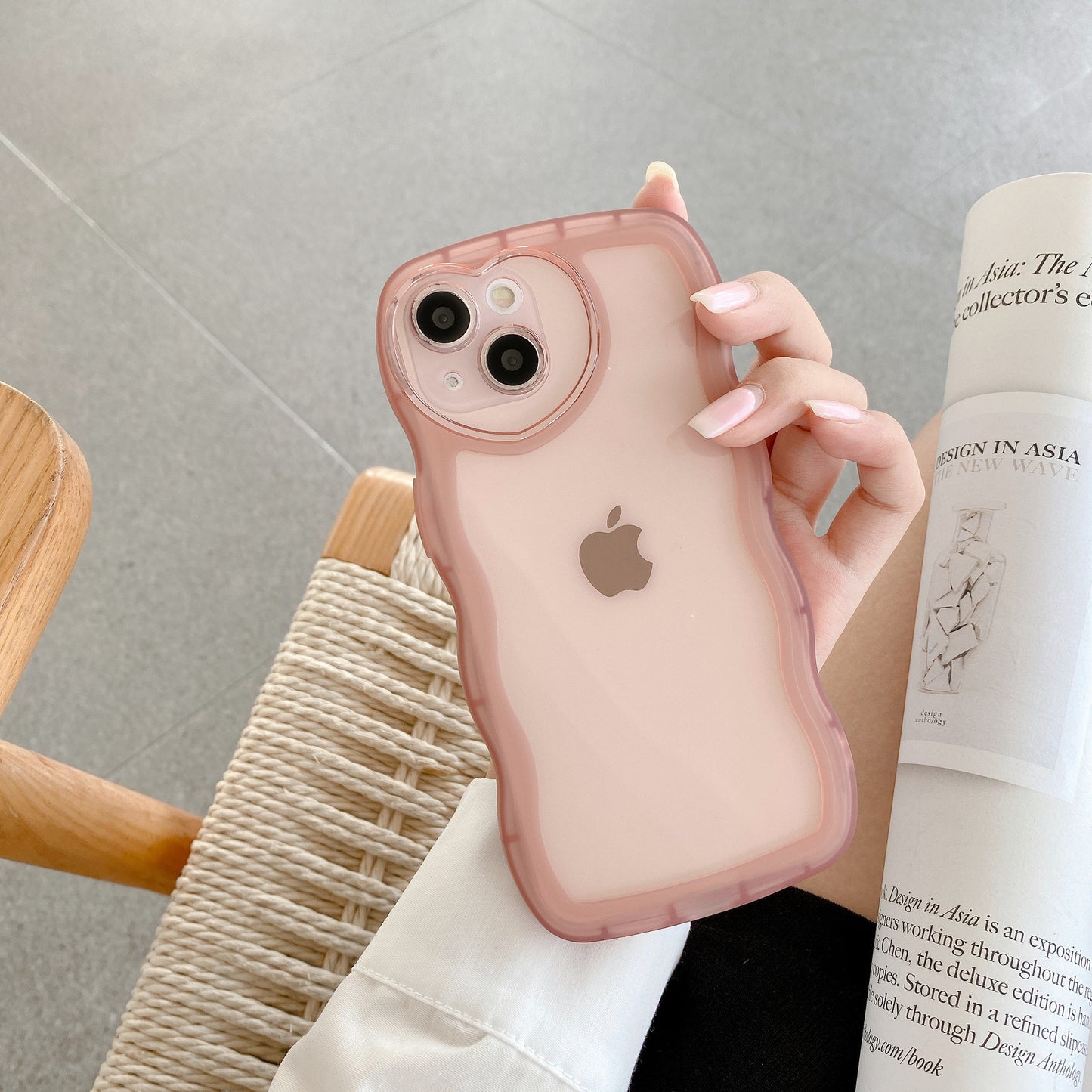Heart Wave Case iPhone14 Pro 8P XS Max Clear TPU Cover