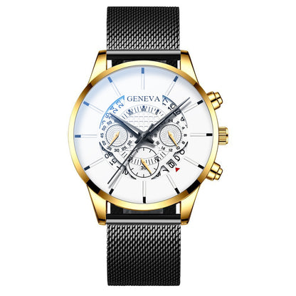 GENEVA watch men's steel belt