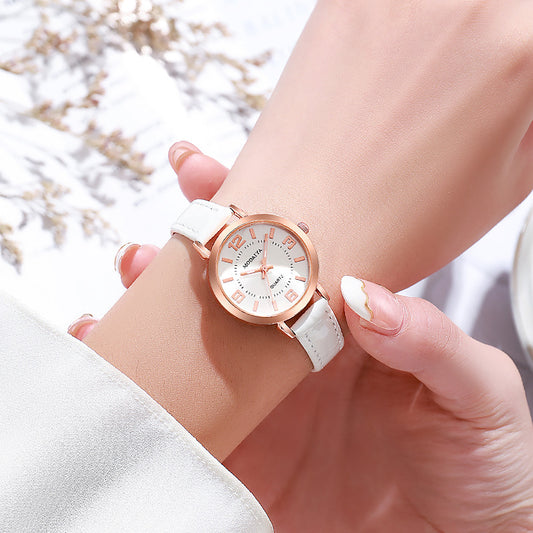 Reloj minimalista luminoso popular para mujer con transmisión en vivo 