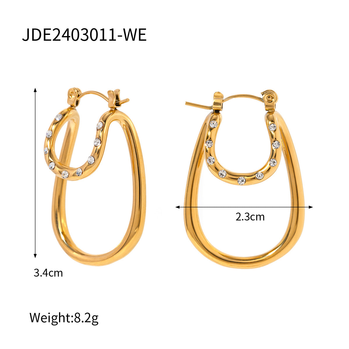 Double Curved Earrings