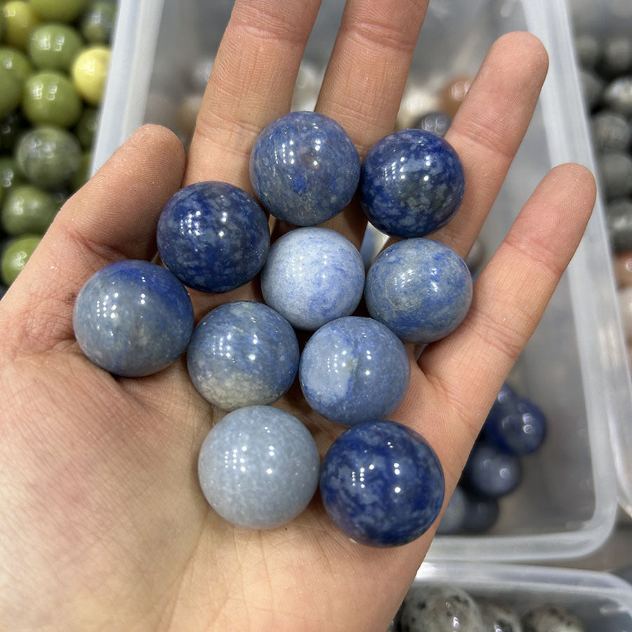 20mm natural stone crystal agate ball crystal round beads crafts