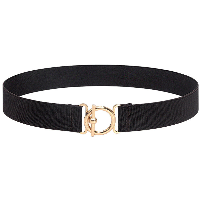 Explosive circle pair buckle thin belt
