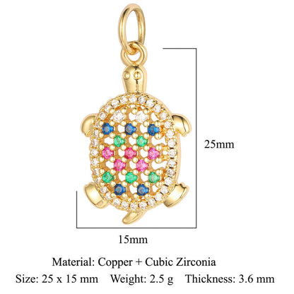 Copper Zircon Cross Virgin Necklace Pendant