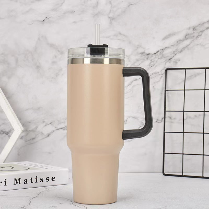 Stainless steel cup with 40oz handle